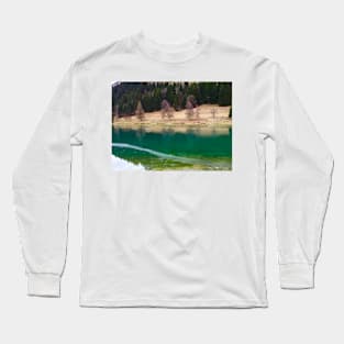 Winter Lake in Chatel Long Sleeve T-Shirt